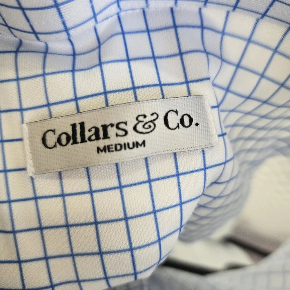 Lot of 3 Collars and Co Men's Size Medium Polo Dress Shirts New with Tags
